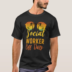 Camiseta Campo de férias de verão do trabalhador social for