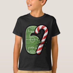 Camiseta Campo de Futebol Candy Cane 67 Rachado Natal Diver