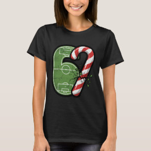 Camiseta Campo de Futebol Candy Cane 67 Rachado Natal Engra