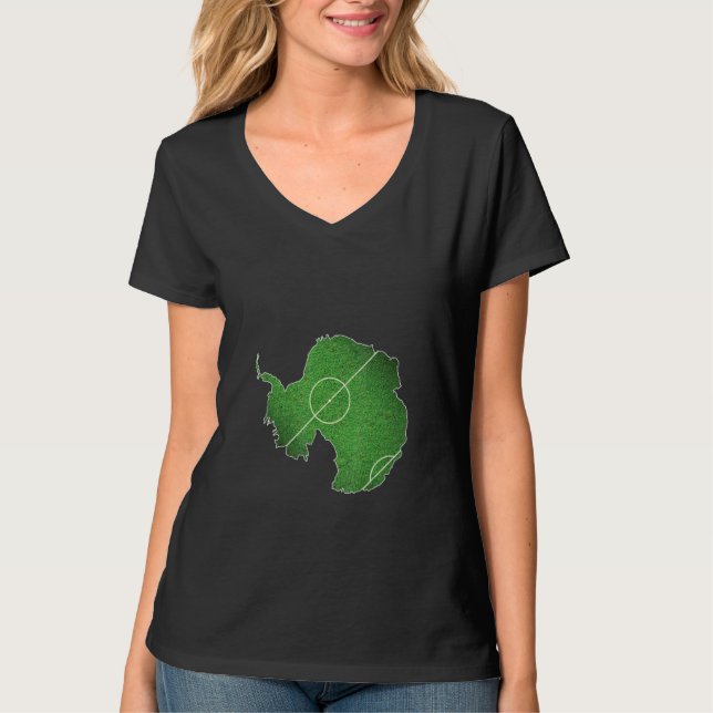 Camiseta Campo de Futebol da Antártida (Frente)