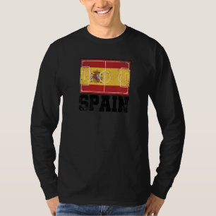 Camiseta Campo de Futebol Espanha Bandeira do País Orgulho
