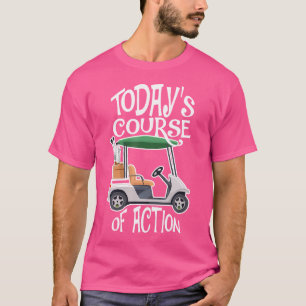 Camiseta Campo de Golfe Carro de Golfe Vida Golfista Aposen
