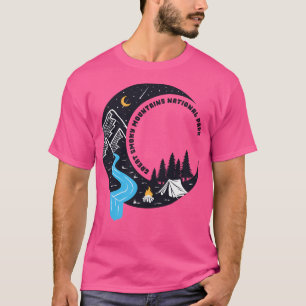 Camiseta Campo de Lua do Parque Nacional Montanhas do Enfum