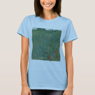 Camiseta Campo de Papoulas por Gustav Klimt, Arte Novo Vint