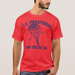 Camiseta Campo de Paraquedas dos EUA Toccoa WW2 Vintage TSi