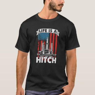 Camiseta Campo de petróleo bandeira dos EUA fraturamento hi