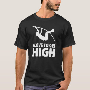 Camiseta Campo de Salto com Vara Atleta Saltador de Pista