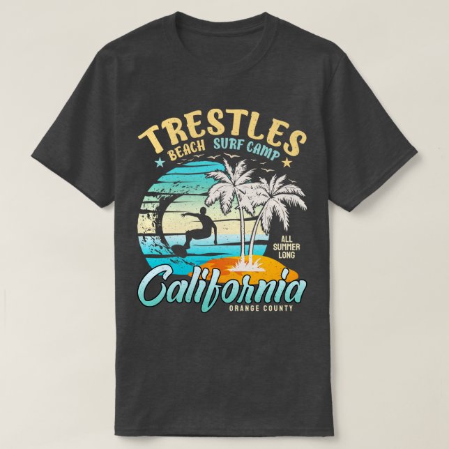 Camiseta Campo de surf 3 (Frente do Design)