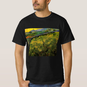 Camiseta Campo de Trigo na Primavera, Nascer do Sol por Vin