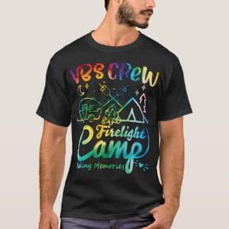 Camiseta Campo de Vbs Crew Férias de Fogo Camp Acampamento 