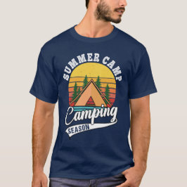 Camiseta Campo de Verão acampamento durante a temporada