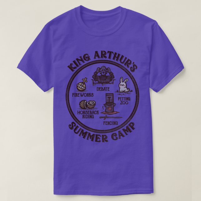 Camiseta Campo de Verão do Rei Arthurs (Frente do Design)