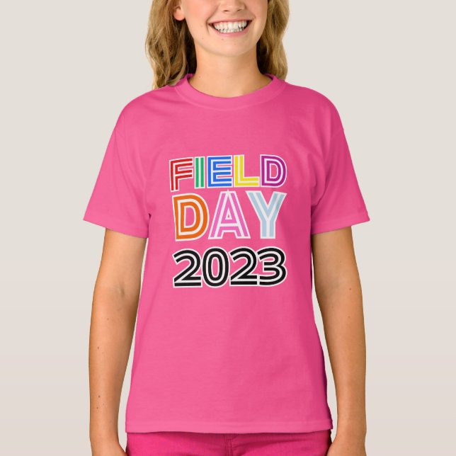 Camiseta Campo desportivo dia Vermelho verde amarelo azul E (Frente)