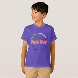 Camiseta Campo desportivo dia Vermelho verde amarelo azul E