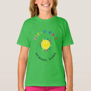 Camiseta Campo desportivo dia Vermelho verde amarelo azul E