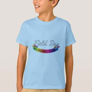 Camiseta Campo desportivo dia Vermelho verde amarelo azul E