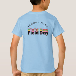 Camiseta Campo desportivo dia Vermelho verde amarelo azul E