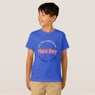 Camiseta Campo desportivo dia Vermelho verde amarelo azul E