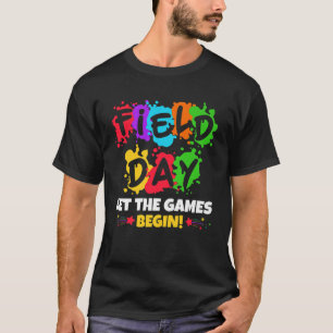 Camiseta Campo Dia 2023 Deixar Os Jogos Começarem Professor