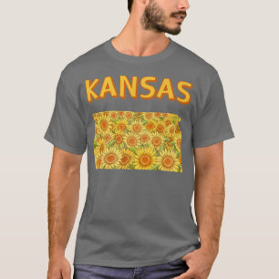 Camiseta Campo do dentro de girassóis do Kansas