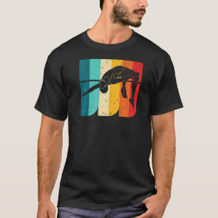 Camiseta Campo E Rastreamento Da Impressão De Elevado Salto