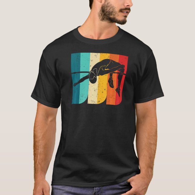 Camiseta Campo E Rastreamento Da Impressão De Elevado Salto (Frente)