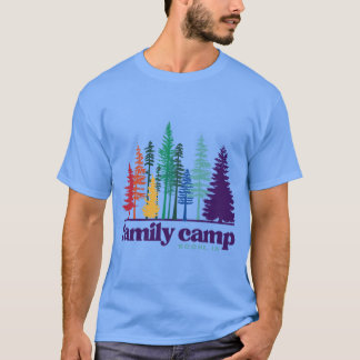 Camiseta Campo Familiar Árvores Arco-Íris