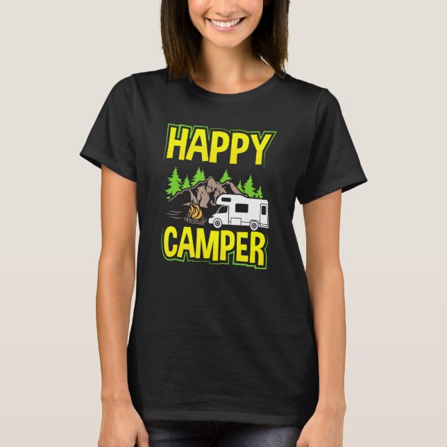 Camiseta Campo Feliz 3 do Motorhome Rv (Frente)