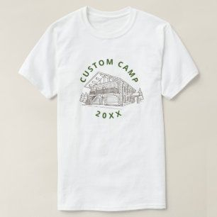Camiseta Campo juvenil de verão grande cabana/depósito de d