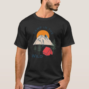 Camiseta Campo Na Equipe De Acampamento De Verão Selvagem N