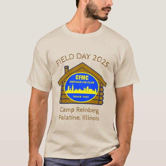 Camiseta Campo oficial do CFMC Dia 2025 T-Shirt (Frente)