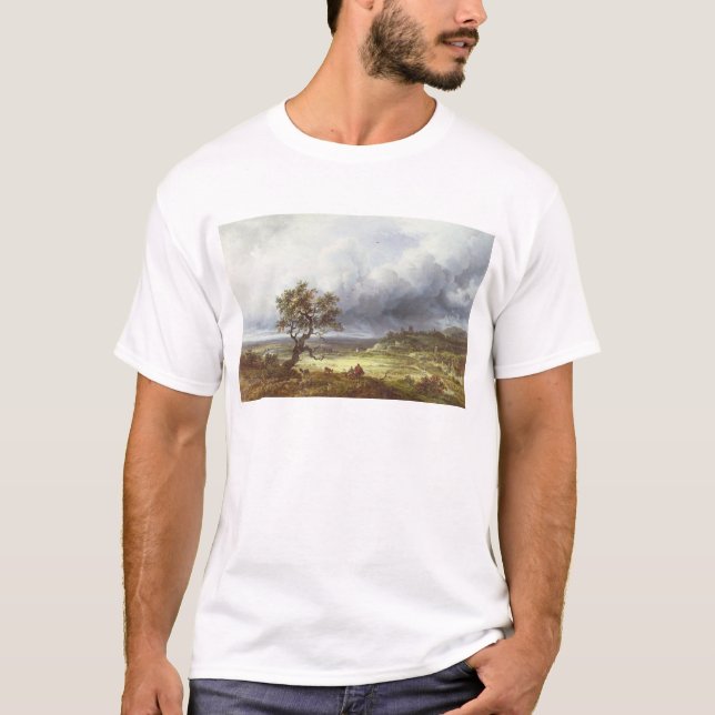 Camiseta Campo sob um céu tormentoso (Frente)