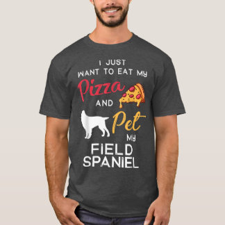 Camiseta Campo Spaniel Dog Pizza dono de Natal