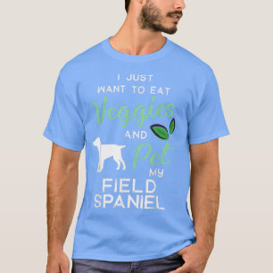 Camiseta Campo Spaniel Funny Vegan Dog Proprietário do Lago