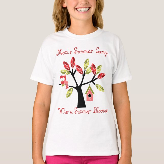 Camiseta Campo T-Camisa De Verão Da mãe (Frente)
