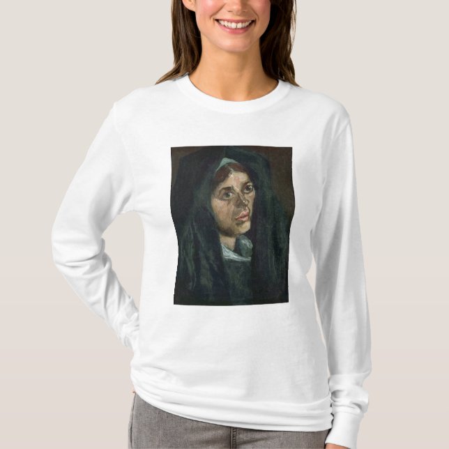 Camiseta Camponês de Vincent van Gogh | com o xaile do (Frente)