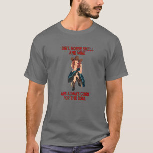 Camiseta Camponesa-Vaca Cheiro E Vinho País Ocidental