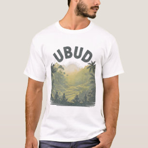 Camiseta Campos de Arroz Ubud Li Selva Meditação Yoga