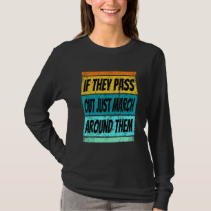 Camiseta Campos de Banda de Banda de Marcação Retroativa W