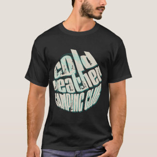 Camiseta Campos de entusiastas do acampamento do tempo frio