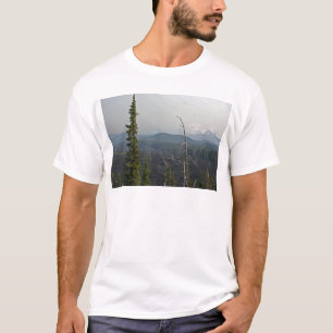 Camiseta Campos de lava e panorâmico na passagem Oregon de