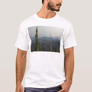 Camiseta Campos de lava e panorâmico na passagem Oregon de