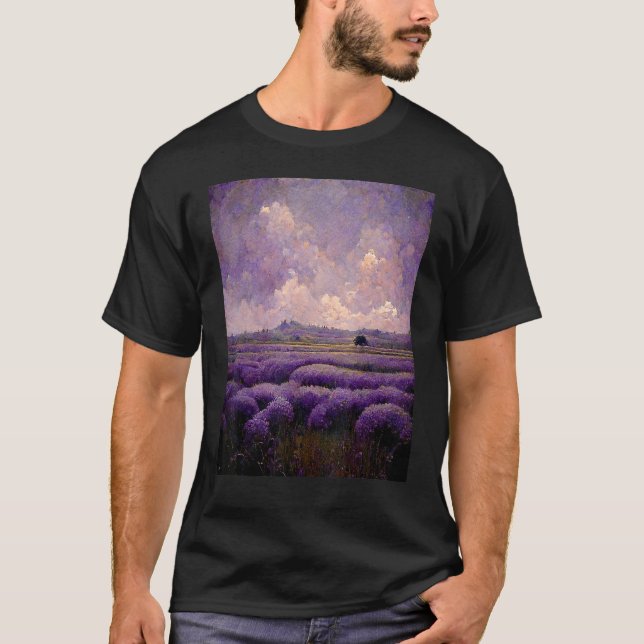 Camiseta Campos de lavanda (Frente)