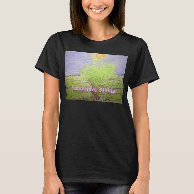 Camiseta Campos de lavanda T-Shirt (Frente)