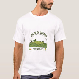 Camiseta Campos de T-Shirt Sonhos Onde Nossos Sonhos Cresce