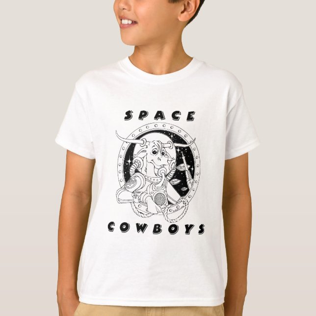 Camiseta Campos-do-espaço Crianças-T-Shirt (Frente)