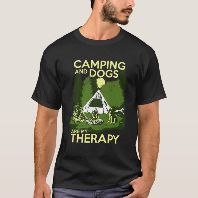 Camiseta Campos E Cães São A Minha Terapia (Frente)