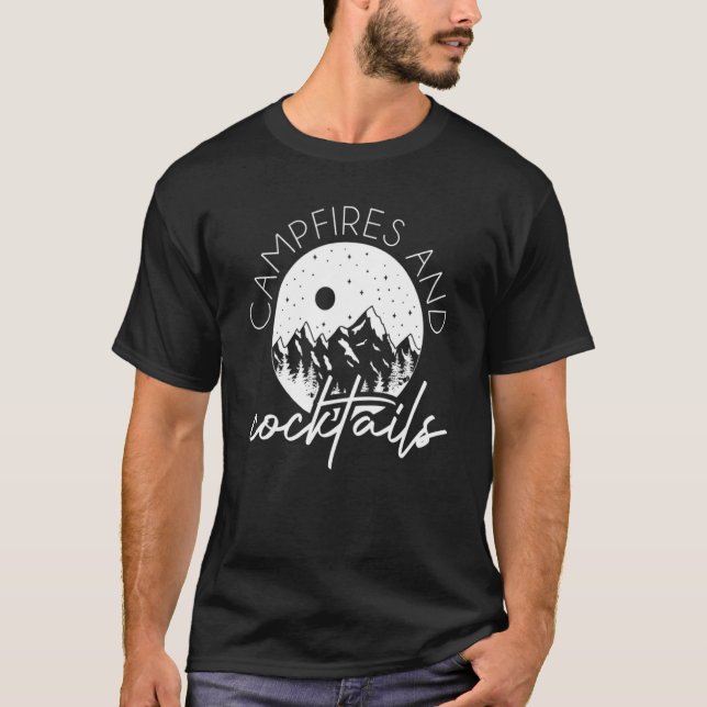 Camiseta Campos E Cocktails Para Mulheres (Frente)