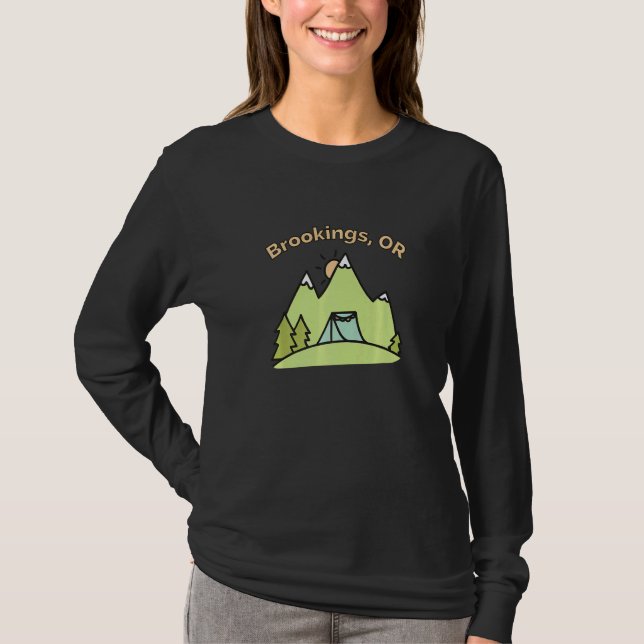 Camiseta Campos E O De Subida De Pé Ou De Montanha (Frente)