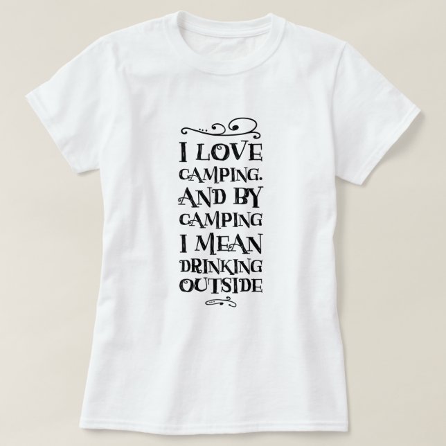Camiseta Campos e T-Shirt Bebendo (Frente do Design)